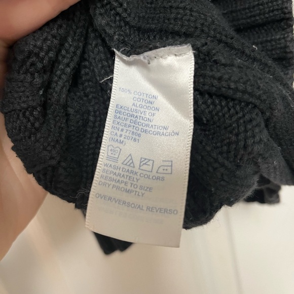 Tommy Hilfiger Y2K Cable Knit Mock Turtleneck Sweater Large - Picture 5 of 6